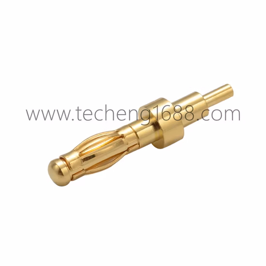 Сильноточный подпружиненный позолоченный контакт Pogo для печатной платы